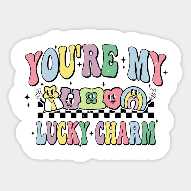 You're My Lucky Charm, Lucky Charm, St Patrick's Day, Clover, Shamrock Sticker by artbyhintze